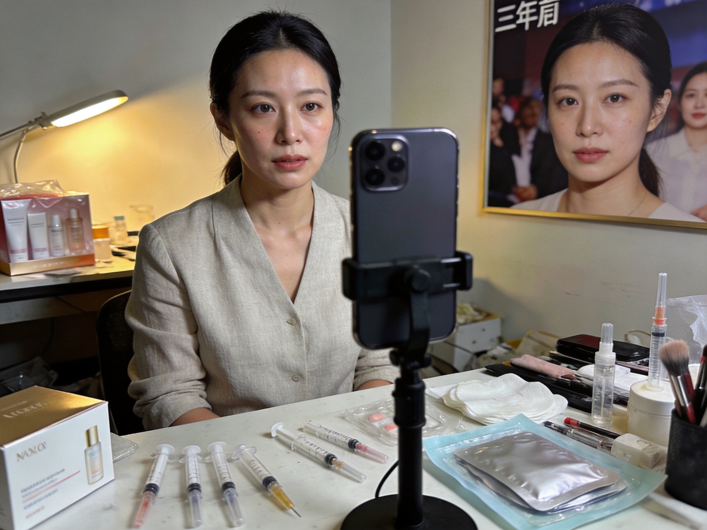女演员医美失败
